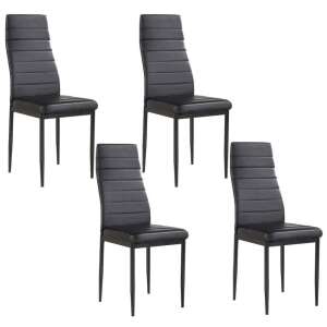 Timeless Tools 4-piece Dining Chair Set, Black