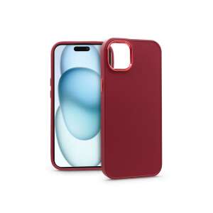 Haffner Frame iPhone 15 Plus case, magenta, front and back view - Haffner