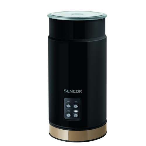 Sencor SMF 2031BK Milk Frother, black, stainless steel, automatic, 4 modes, hot and cold milk frothing, milk warmer