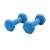 Pair of blue 1.5 kg dumbbells, Timeless Tools