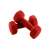 Pair of red 1 kg dumbbells, Timeless Tools