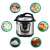 Timeless Tools 6L multifunction electric pressure cooker, cooking various dishes, rice, chicken, fish, vegetables