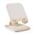 Baseus Seashell foldable tablet stand in pink, angled view