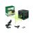 Bosch Quigo Green cross line laser level kit with accessories and packaging