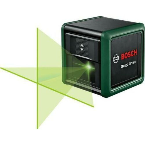 Bosch Quigo Green cross line laser level projecting green laser lines