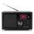 Radio GoGEN DAB 620 BT, czarne, radio cyfrowe, tuner DAB+ i FM, Bluetooth, zegar