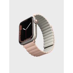 Revix Apple Watch szilikon szíj, rózsaszín és bézs, 42/44/45mm, Apple Watch Series 1, 2, 3, 4, 5, 6, SE - UNIQ