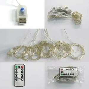 3x3m RGB LED Vorhanglichter, CL-SL002-RGB, Lichterkette, Dekorationslichter, Stimmungslicht, Partylichter, Hochzeitslichter, Schlafzimmerlichter, Wohnzimmerlichter, Fernbedienung, USB-betrieben - Lichterketten