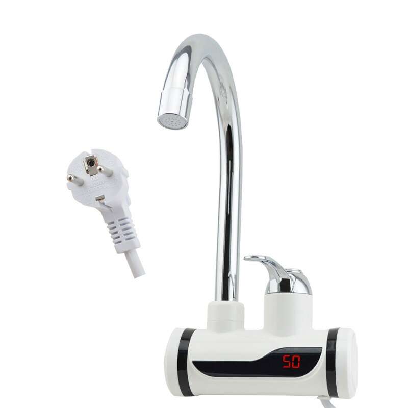 Timeless Tools LCD Display Instant Water Heater Faucet, 3 Mounting Options - Wall, Horizontal Connection