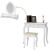 Timeless Tools Vanity Set with Mirror and Chair "Rome", White 112656535