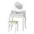 Timeless Tools Vanity Set with Mirror and Chair "Rome", White 112656535