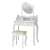 White vanity set with mirror and stool, Timeless Tools Rome