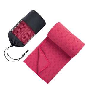 Timeless Tools Non-Slip Yoga Towel with Gift Bag, Pink - Yoga & Pilate