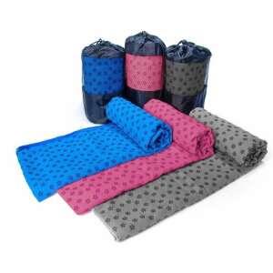 Timeless Tools Anti-Rutsch-Yogatuch mit Tragetasche, Blau, Grau, Rosa - Timeless Tools