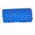 Rolled up blue yoga towel with non-slip dots