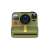 A Polaroid Now+ Gen 2 azonnali fényképezőgép elülső nézete zöld színben