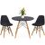 Timeless Tools 4 db modern étkezőszék asztallal, 3 színben-fekete 35047221