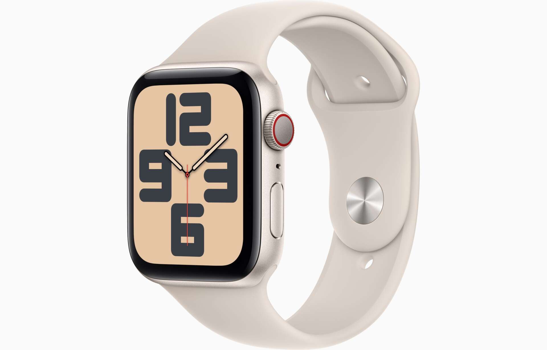 Apple watch se (2023) 44mm okosóra s/m méretű szíjjal - starlight