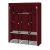 Timeless Tools Mobile Wardrobe 130x45x170 cm - Burgundy 35046889