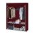 Timeless Tools Mobile Wardrobe 130x45x170 cm - Burgundy 35046889