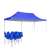 Blue foldable garden pavilion with metal frame, 2.9x4.25 meters, Timeless Tools