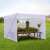 White pop-up gazebo with side walls, Timeless Tools, used for a garden market