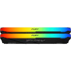 Kingston Fury Beast RGB DDR4 16GB (2x8GB) 3200MHz memória kit, fekete RGB világítással - Kingston