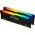 Kingston Fury Beast RGB DDR4 16GB (2x8GB) 3200MHz memória kit, fekete RGB világítással