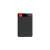 Silicon Power Diamond D30 1TB external hard drive, front view, black and red