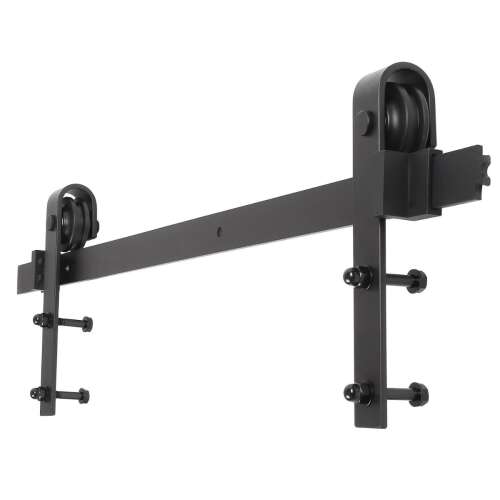 Timeless Tools Sliding Door Track Set, Single, Black