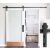 Timeless Tools Sliding Door Track Set, Single, Black 35073065