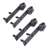 Timeless Tools sliding door rollers, black, set of 4