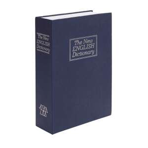 Buchförmige Sicherheitsbox, 23 x 16 x 6 cm, blau, großes Format 35047129