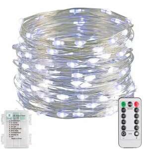 10 Meter weiße LED-Lichterkette mit Fernbedienung, perfekt für Innen- und Außenbereich - Nonbrand Lichterketten