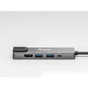 Equip 133489 USB-C Hub HDMI, Ethernet és USB portokkal - Equip