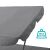 Close-up of Timeless Tools sun lounger canopy with 240 kg max weight capacity