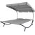 Timeless Tools gray double sunbed with canopy isolated