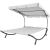 Timeless Tools double sun lounger, grey with adjustable canopy