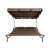 Timeless Tools Two-Person Sun Lounger with Shade - Dark Brown 35046994