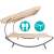 Timeless Tools Two-Person Sun Lounger with Shade - Beige 35047111