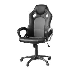 Timeless Tools Gamer szék, black and grey gaming chair with adjustable height and swivel function - Furniture