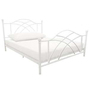 Timeless Tools Lotti fém ágykeret ráccsal, fehér, 90x200 cm - Timeless Tools
