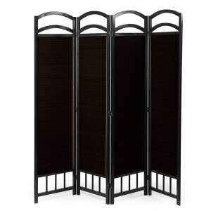 Timeless Tools 4-Panel Room Divider Screen - Dark Brown