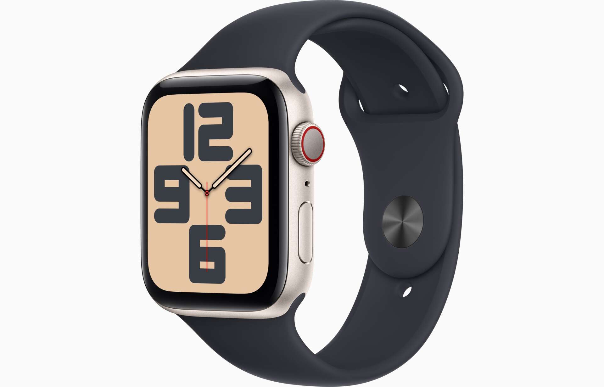 Apple watch se (2023) 44mm okosóra m/l méretű szíjjal - midnight