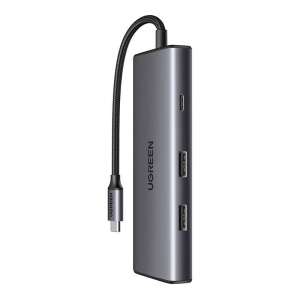 Ugreen 15531 CM498 100W Univerzalna dokovna stanica s USB-C PD, HDMI, USB-A, čitačem kartica SD/TF - Ugreen