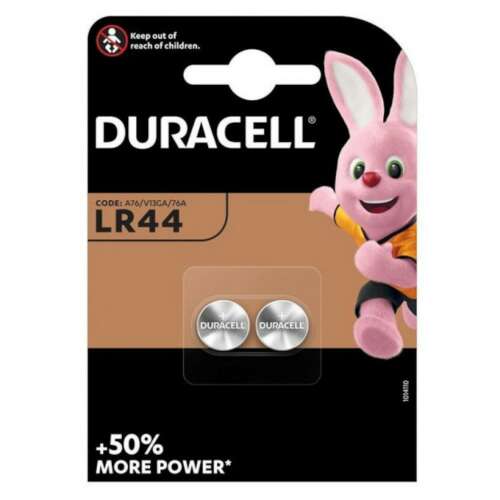 Duracell LR44 gombelem, 2 db-os csomag