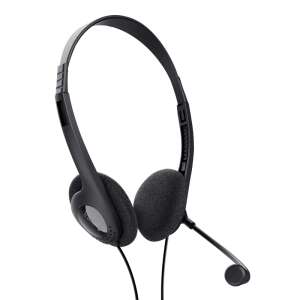 Trust 24659 wired headset, black, with microphone - Trust