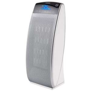 Blaupunkt FHD601 electric heater, silver, with digital display and remote control - Electric fireplace, Dehumidifier, Space Heater, Electric Heating Panel and Wood-burning fireplace