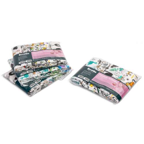 Sensillo 5er Pack bunte bedruckte Textilwindeln, 70x80 cm