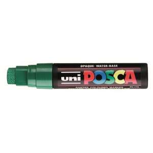 Uni Posca PC-17K zöld 15 mm-es vágott hegyű, átlátszatlan, vízbázisú poszter marker - Marker